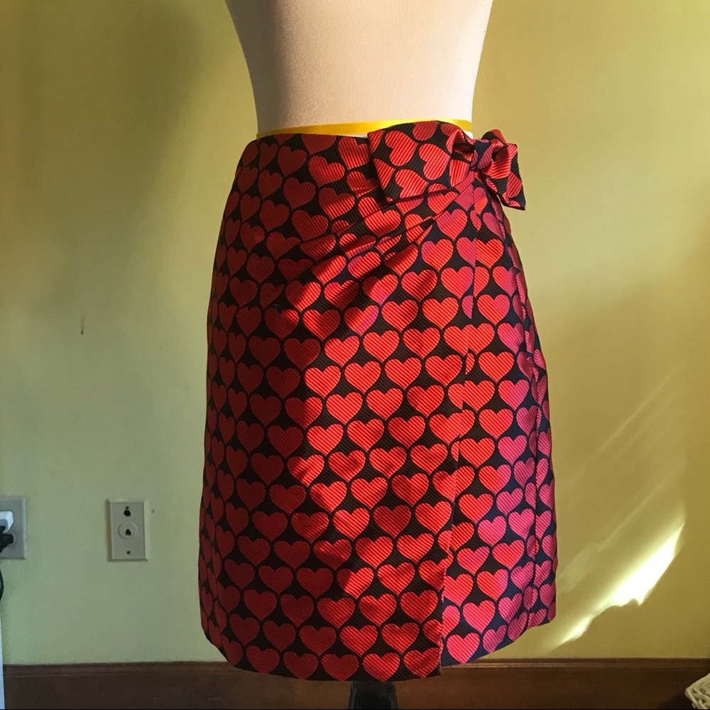 J crew heart skirt